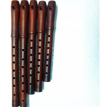 High-Quality Plum Wood Dilli Kaval Tutek Shivi Flute (Single)