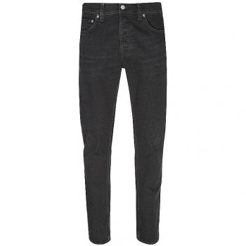 Herren-Nudie Jeans Ollie Black Steel (Regular Fit) 31/l32