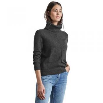 STREET ONE Strickpullover mit Rollkragen, Regular Fit