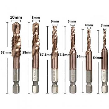 Paquete de Brocas HSS Métricas y Trapezoidales M3-M10