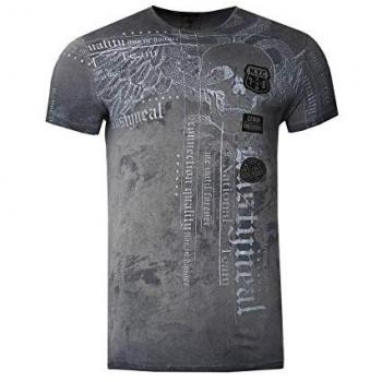 Rusty Neal T-Shirt mit coolem Allover-Print