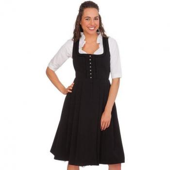 Etrachsee‑Midi‑Dirndl von Hammerschmid – schwarz, einteilige Variante, Größe 38 Damen