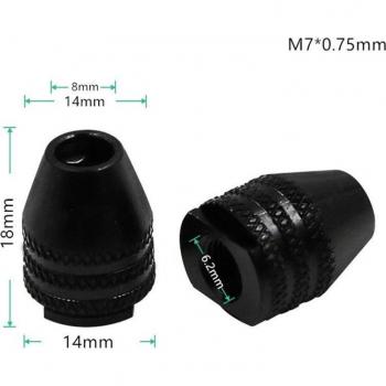 Three-Jaw Keyless Drill Chuck 0.3-3.2mm