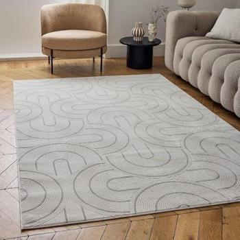 Modern Arch Grey Runner by Carmel – 120 × 170