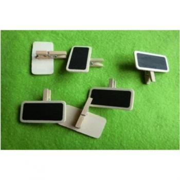 10pcs Wooden Clip-On Blackboard Decor