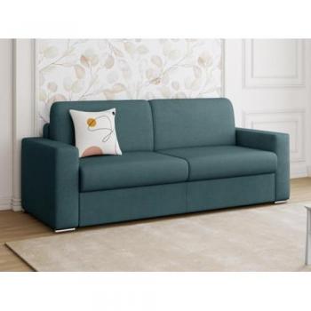 Sofá cama Triple Calito Azul VENTÉ-UNIQUE 140 cm / 14 cm
