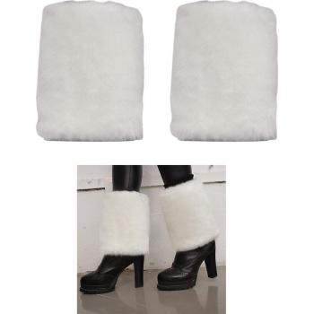 Chaussures d’Hiver Femme – Jambière Solide et Manchettes en Faux Poil