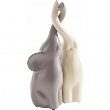 Sculpture Élégante d'Éléphants