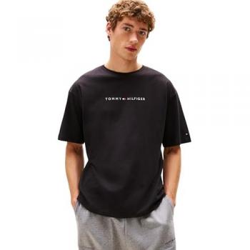 Tommy Hilfiger t-shirt uomo in nero, modello UM0UM03685, fitting rilassato