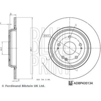 ADBP 430134 Disco de Freno Blue Print