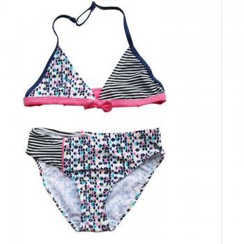 Striped Swimwear for 6-12 Year Old Girls