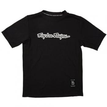 Black L Troy Lee Signature Tee – Technical Short Sleeve