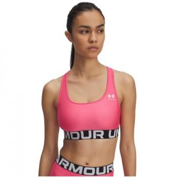 Reggiseno Sportivo HeatGear Mid Rosa Vivo – M (marca Under Armour)