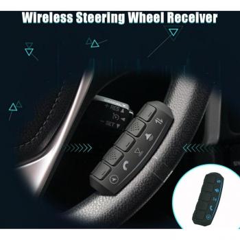 Universal Wireless Car Steering Wheel Remote Control with LED Lights