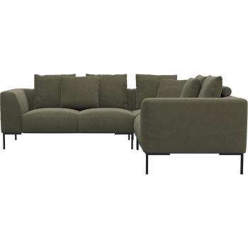 Bequemes Ecksofa Sava, FLEXLUX, mit Dekokissen