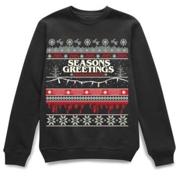 Black “Hawkins” Christmas Jumper – Small Size