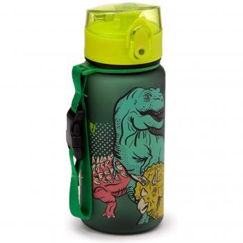Green Dinosauria 350ml Shatterproof Pop Top Water Bottle