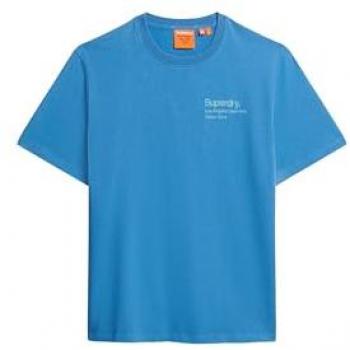 Superdry T-shirt a Maniche Corti Core Logo City Monaco S (Blu)