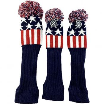 Pom Pom Knit Wood Head Covers