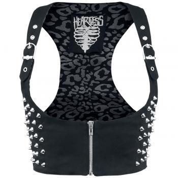 Heartless Devina Girl-Weste in Schwarz