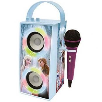 Enceinte Tendance Bluetooth® portable La Reine des Neiges + micro et effets lumineux Lexibook