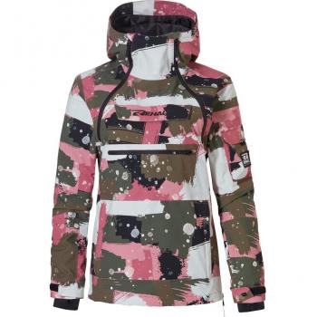 ReHall Women's XS Camo Abstract Rose Coat