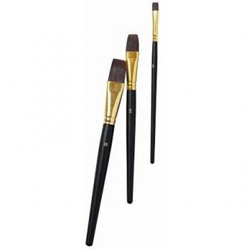 Lot de 3 pinceaux brosses plates N° 6, 12 et 20