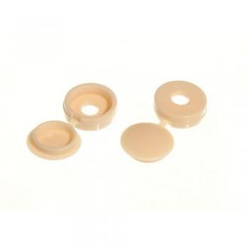 Beige Hinged Cover Screw Cap Cup Washer Set for No. 6 & 8 Screws (10000 Pieces)