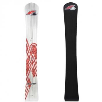 F2 Silberpfeil Race Snowboard (168 cm) – Silber/Rot, Jahrgang 2024/25