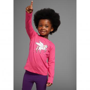 KIDSWORLD Langarmshirt »Einhorntraum« für kleine Mädchen