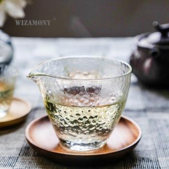 WIZAMONY Thickened Hammer Grain Glass Teaware