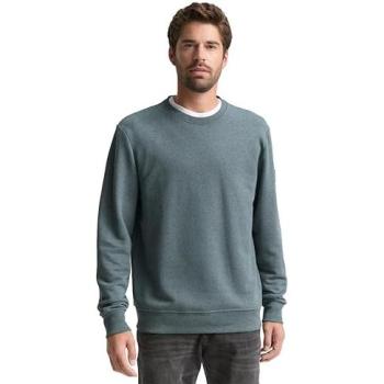 TOM TAILOR „Arm‑Logo“ Sweatshirt – Melange‑Optik, S, Baumwolle
