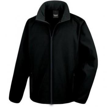 PrintFlex Men’s Black & White SoftShell