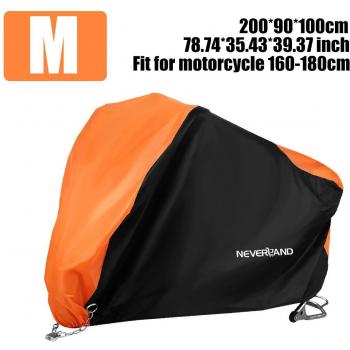 Black Orange Dustproof Motorcycle Cover