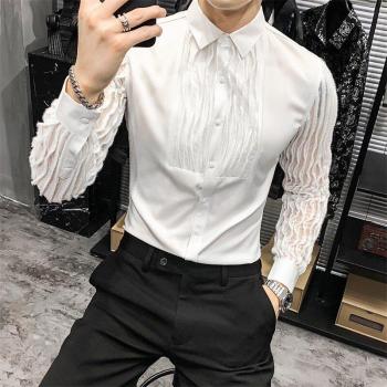 Encaje Hombres Club Night 3XL Estilo Coreano