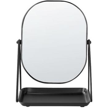 Specchio cosmetico da tavolo nero 20 x 22 cm per bagno e camera da letto