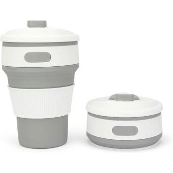 Vaso multifuncional de silicona plegable