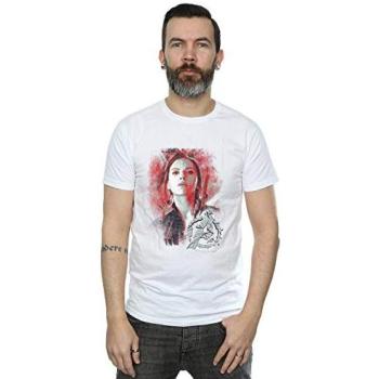 Men’s Avengers Endgame XL Black Widow T-Shirt – White Cotton
