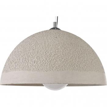 Beliani Modern Concrete Ceiling Light Pendant Lamp Round Shade Light Grey Tanana
