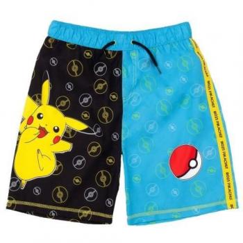 Pikachu Swim Shorts with Pokeball Design
