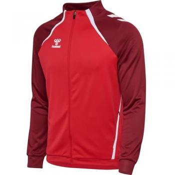Hummel Lead 2.0 Training Jacket – Red/Maroon Zip-Up