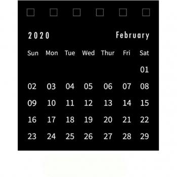 Coloffice Simple Coil Note Calendar