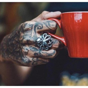 Sailor Octopus Skull Ring