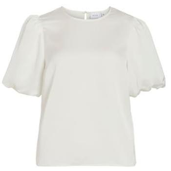 Tessuto Bianco VILA Camicia VIEllette