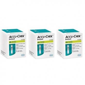Roche Accu Chek Instant 3 Pacchetti, 75 Strisce Glicemia + Gift Surprise da BUYFARMA