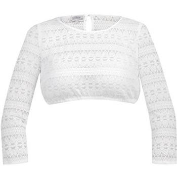 MarJo Damen Dirndlbluse Gitana-Dalida Offweiß Größe 38