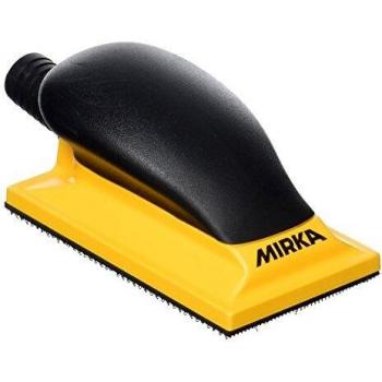 Mirka Buffer Manual 70 x 125 mm Amarillo con 13 Agujeros y Mango