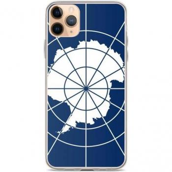 Transparent Flexible iPhone 11 Pro Max Case with Antarctic Flag – Colorful