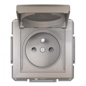 Prise électrique prête à poser Schneider Asfora 2P