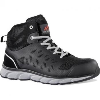 Rock Fall Bantam Lightweight Breathable Mid-Cut Safety Boot Black 12